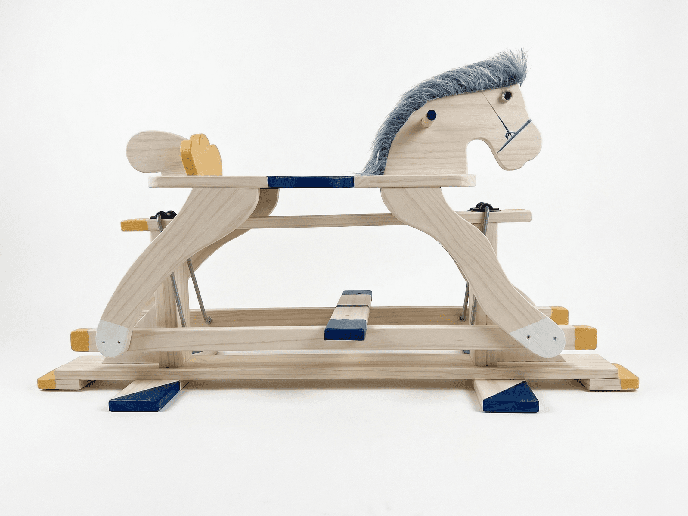 il Cavallino Heritage Edition - navy and mustard variant, side view