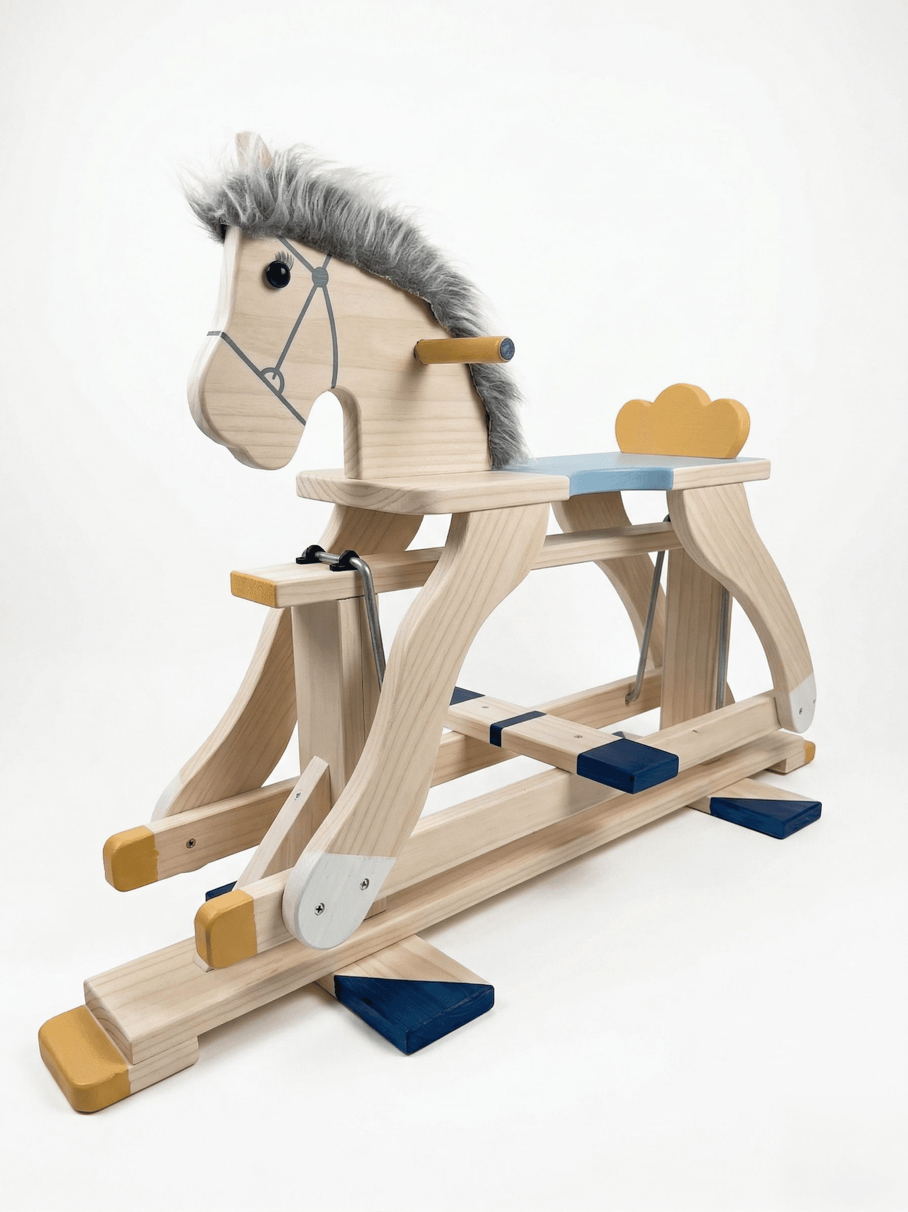 il Cavallino Heritage Edition - navy and mustard variant, three-quarter view